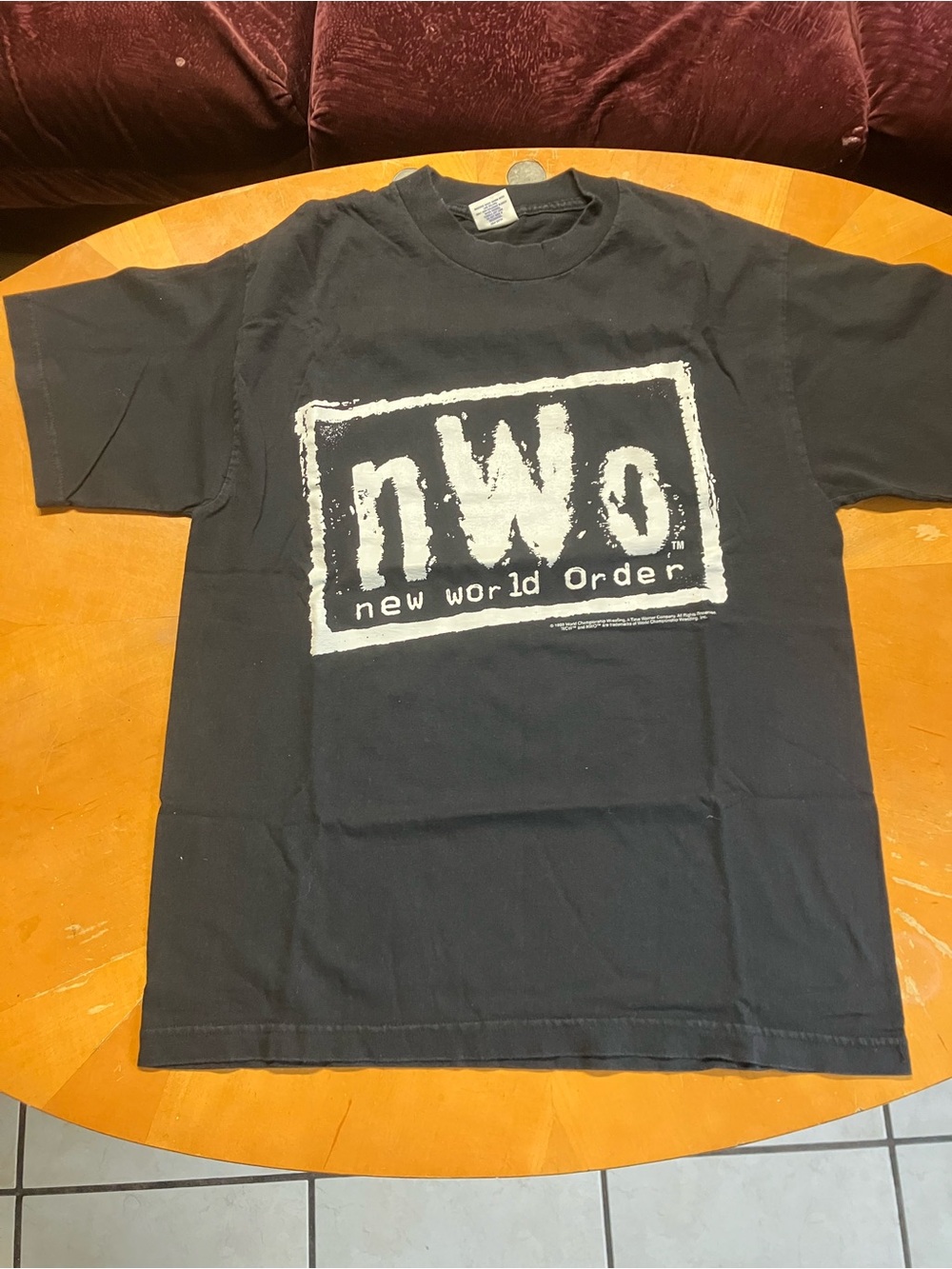 Vintage 1998 WCW nWo Broken Bones Rule Tee L Unworn